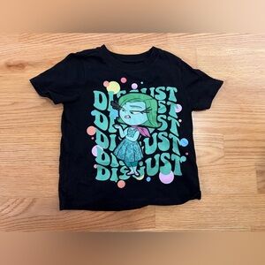 Garanimals Black Tee with Mint Green Character and Pastel Dots